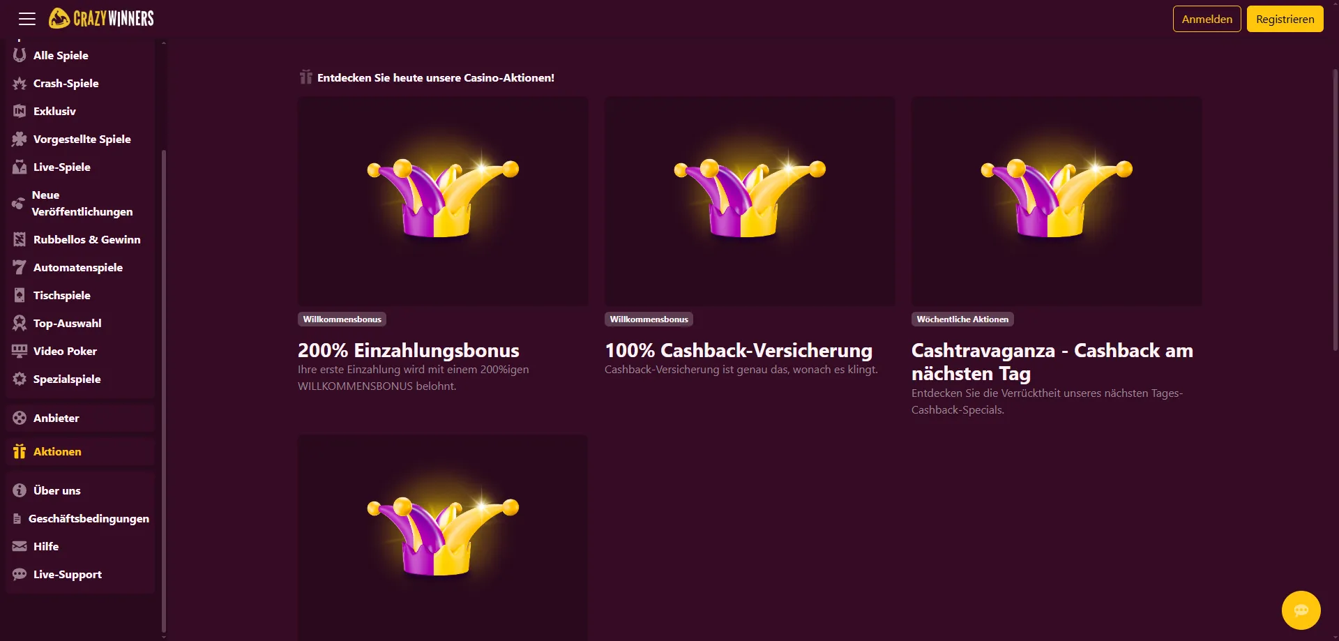 Registrierung und Login bei Crazy Winners – So starten Sie in wenigen Minuten — Crazy Winners